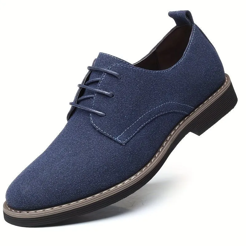 Classic Men's Faux Suede Shoes for Formal and Business Occasions