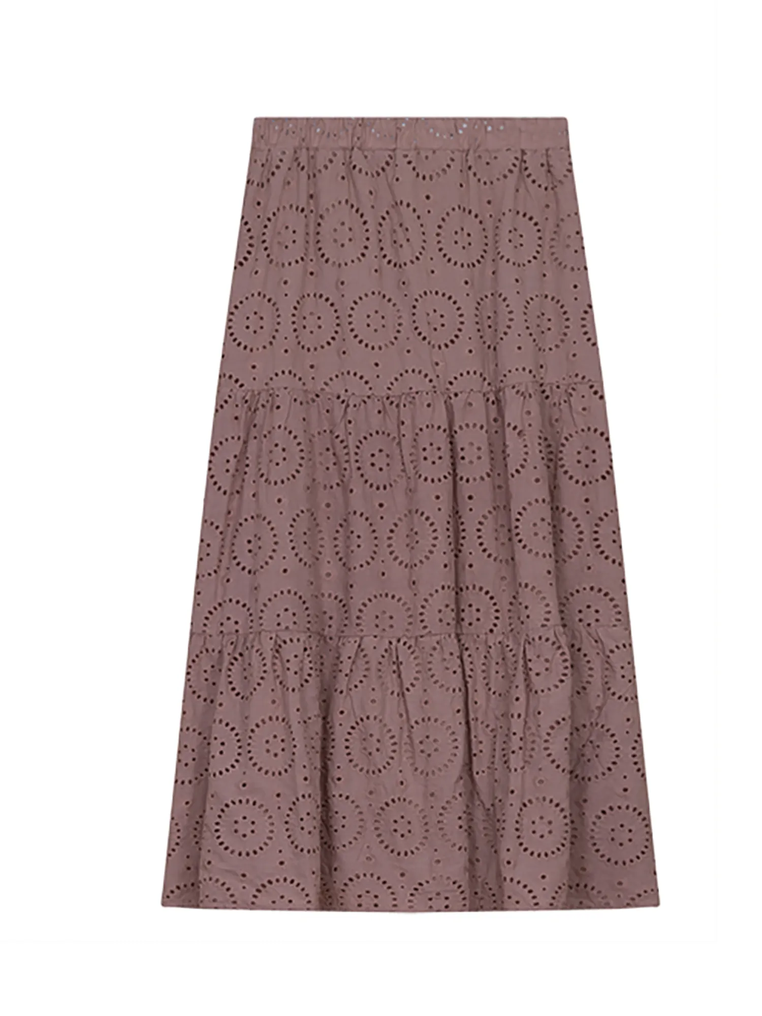 Club Malibu Knit Tiered Midi Skirt