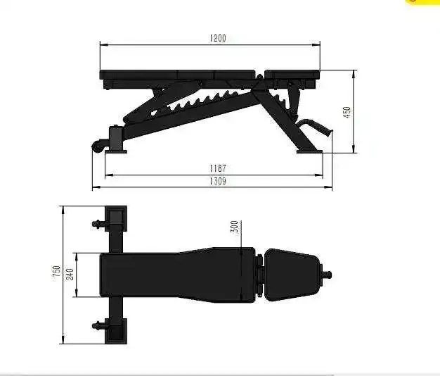 Commercial Adjustable A013 Exercise Bench