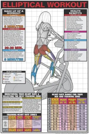 Elliptical Workout Poster