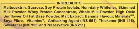 Endura Mass Weight Gainer Powder 500g Banana Flavour | Unique blend of 3 Sources of Protein, Carbs, Vitamins & Essential Minerals | Ideal for Children Above 10 Years, Men, Women & Athletes