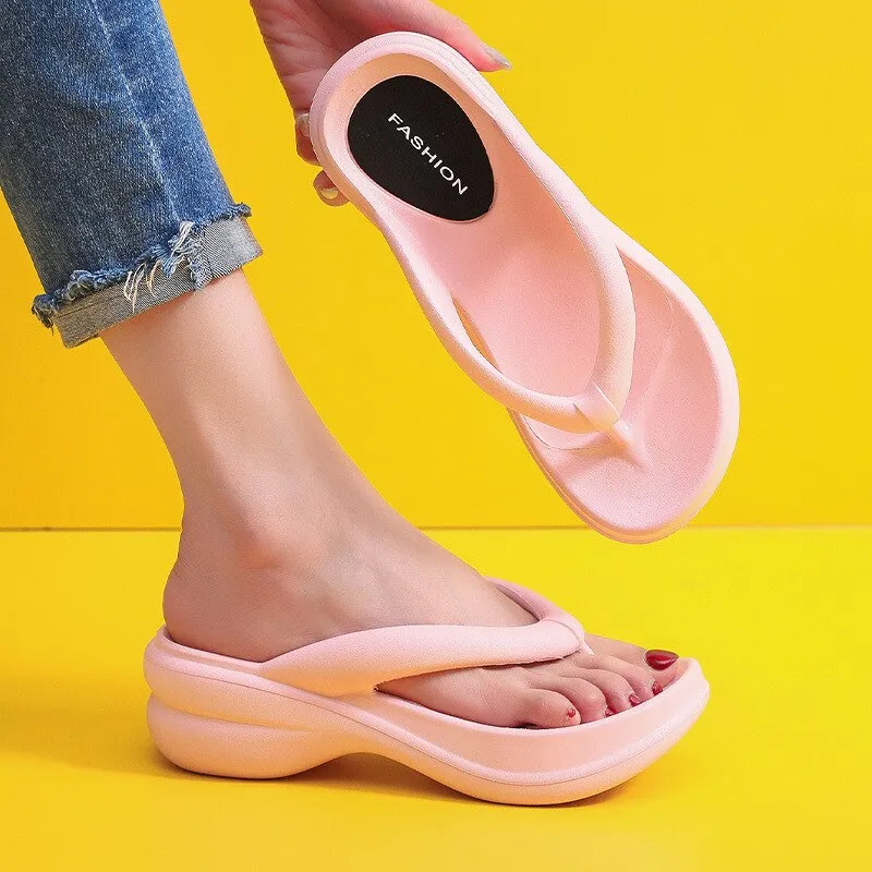 Everyday Basics Thick and Comfy Soles Platform Slippers