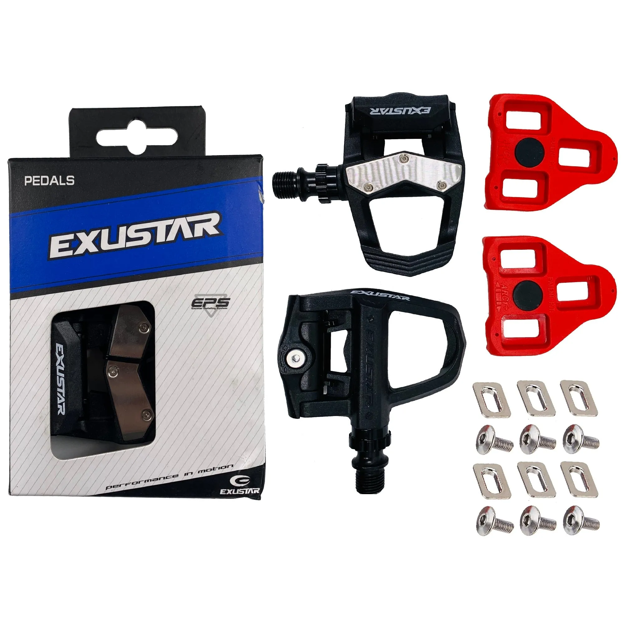 Exustar E-PR73ST Road Clipless Pedals fits Delta Type