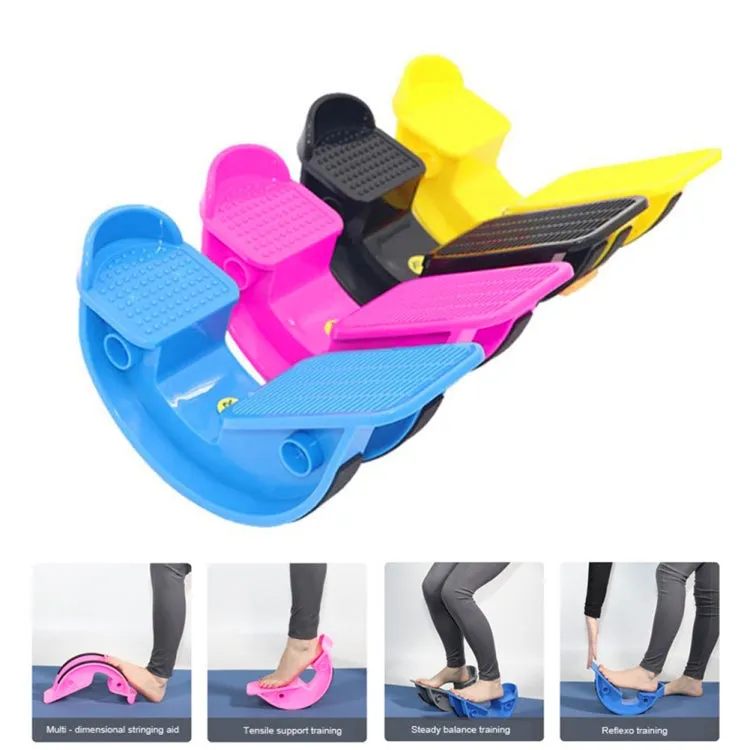 Fitness Inclined Stretching Board Trainer Calf Relaxation Standing Stretching Pedal, Color: Pink with Foot Belt