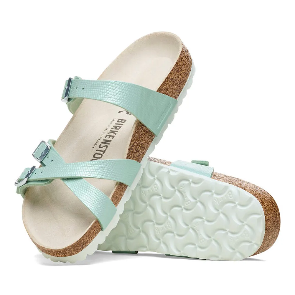 Franca in Lizard Surf Green Birko-Flor Regular Width by Birkenstock