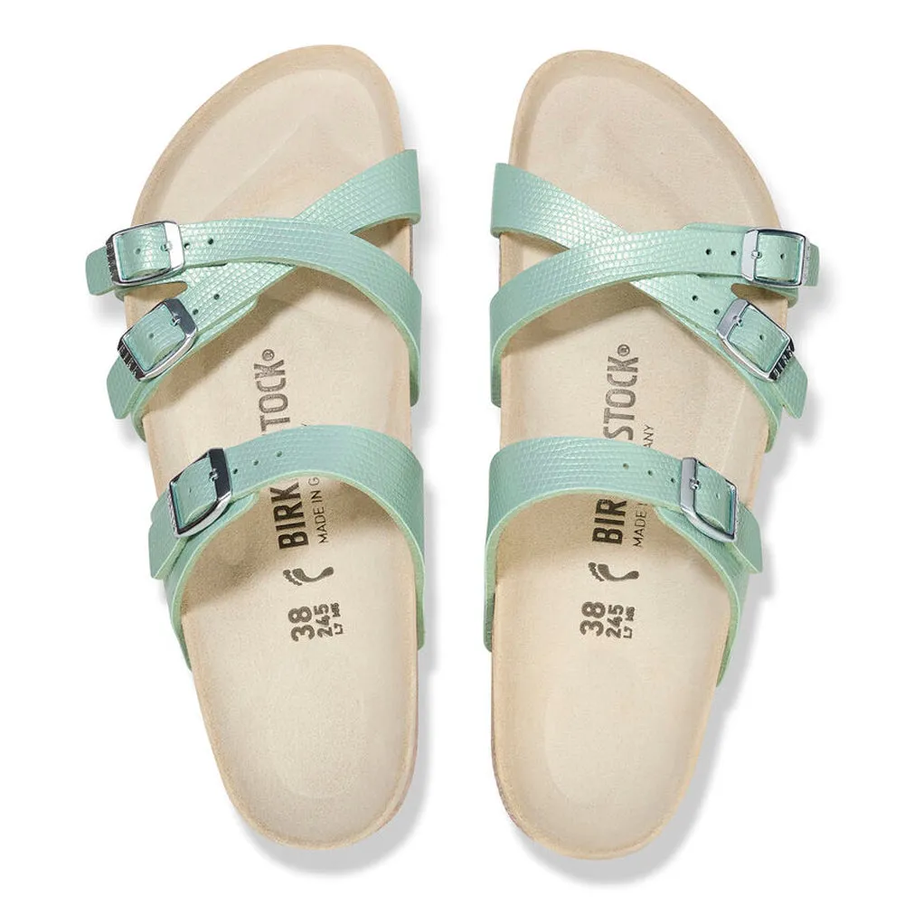 Franca in Lizard Surf Green Birko-Flor Regular Width by Birkenstock