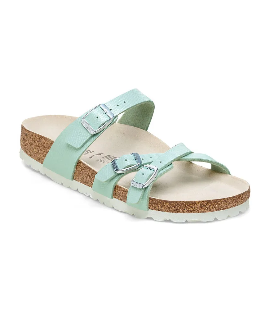 Franca in Lizard Surf Green Birko-Flor Regular Width by Birkenstock