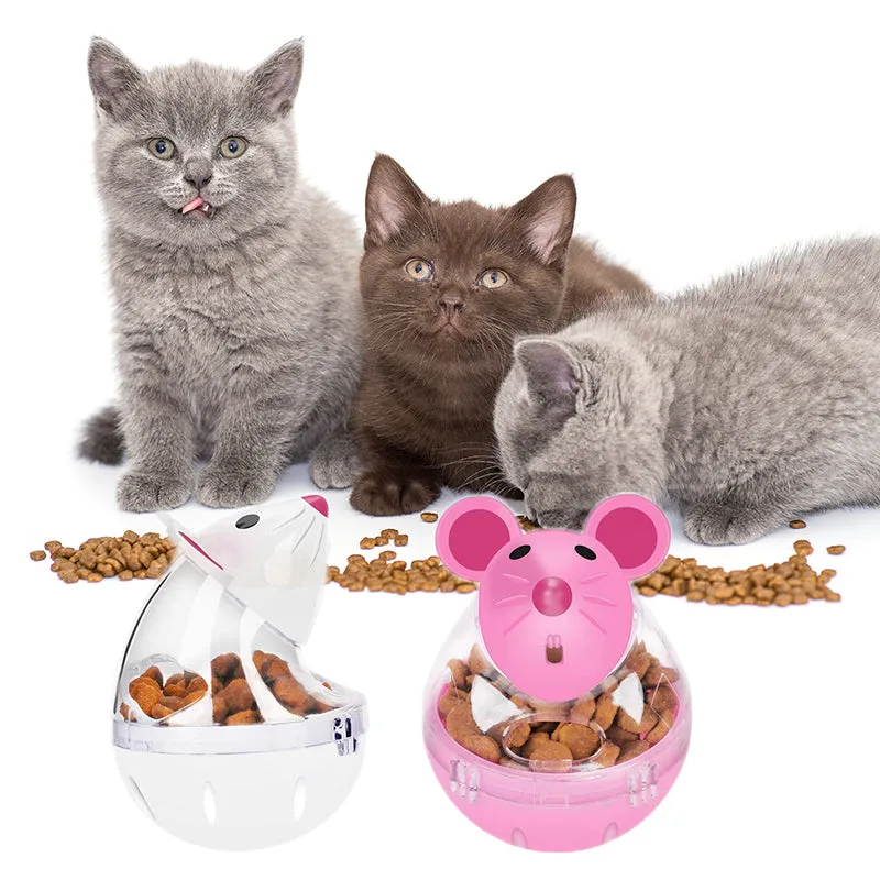 Funny Mouse Rolling Cat Treats Dispenser