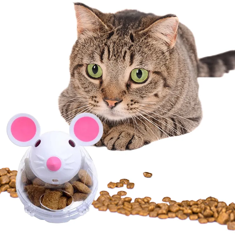 Funny Mouse Rolling Cat Treats Dispenser