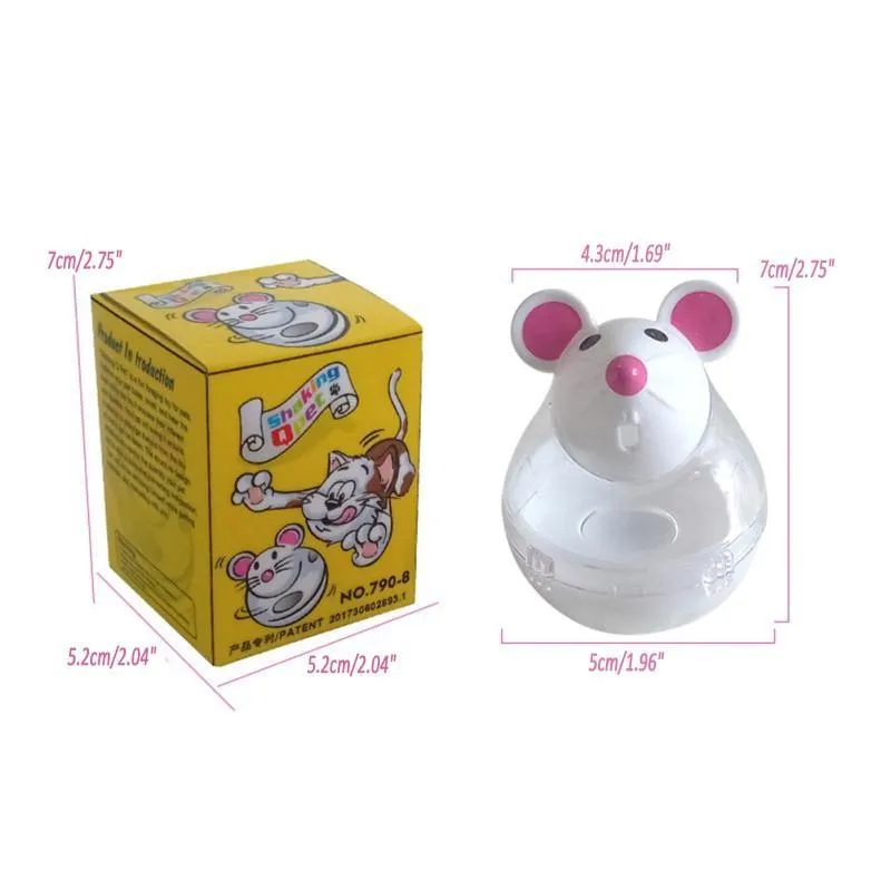 Funny Mouse Rolling Cat Treats Dispenser