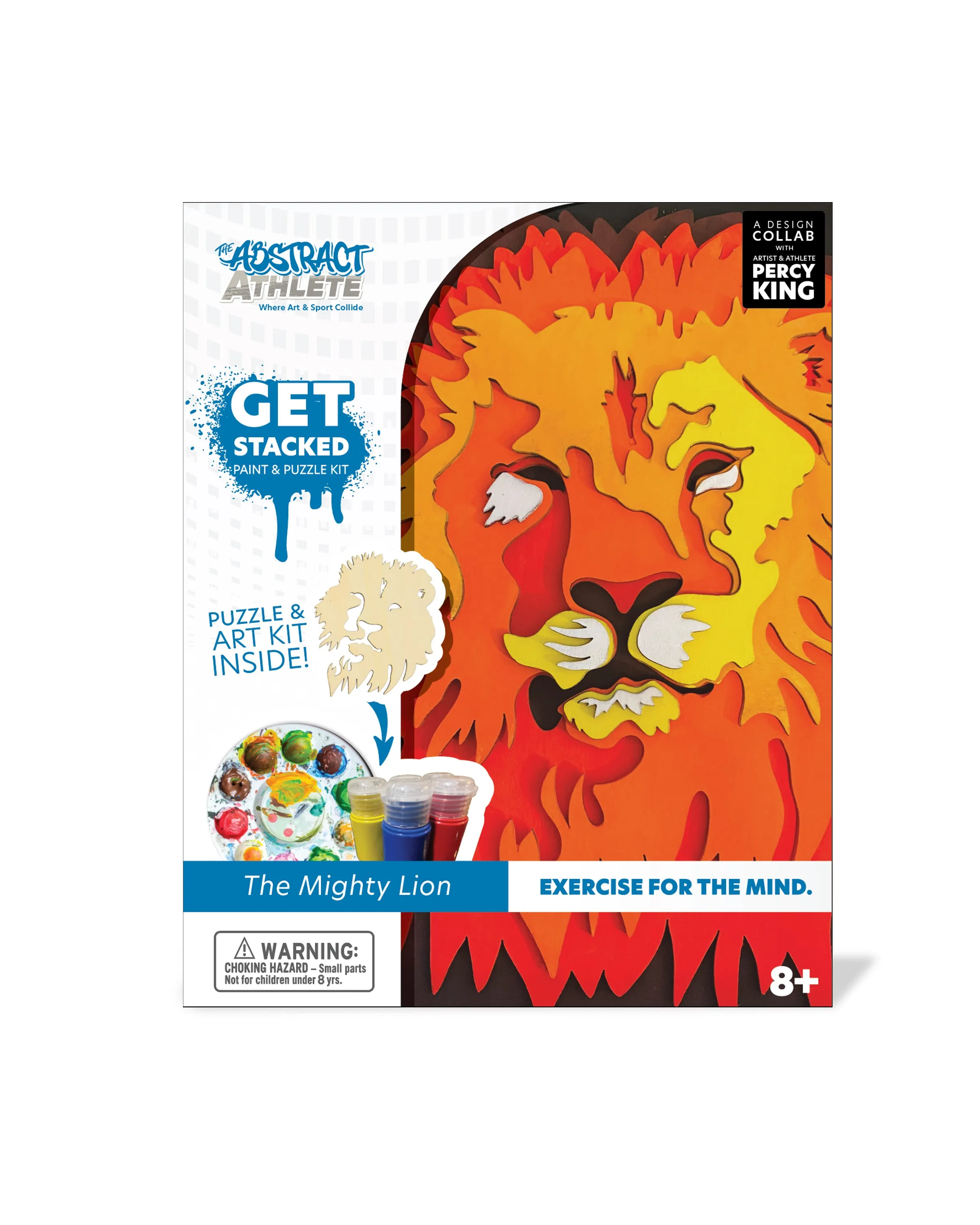 Get Stacked Paint & Puzzle Kit - Mighty Lion