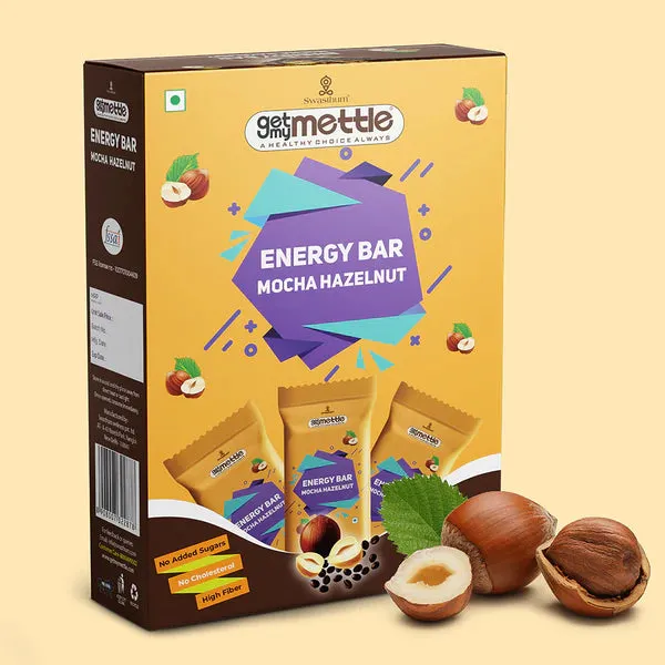 GetmyMettle Mocha Hazelnut Energy Bars