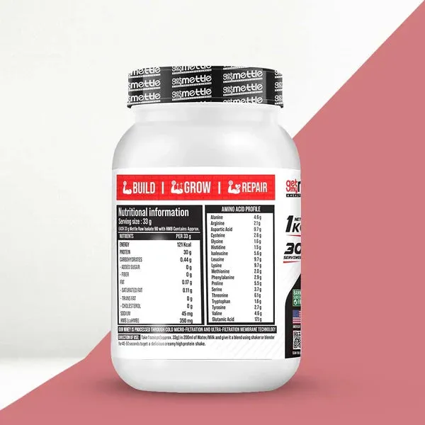 GetmyMettle Raw  Isolate 90 Protein with HMB