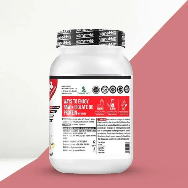 GetmyMettle Raw  Isolate 90 Protein with HMB