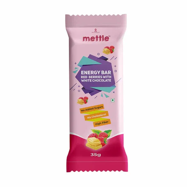 GetmyMettle Red Berries with White Chocolate Energy Bars