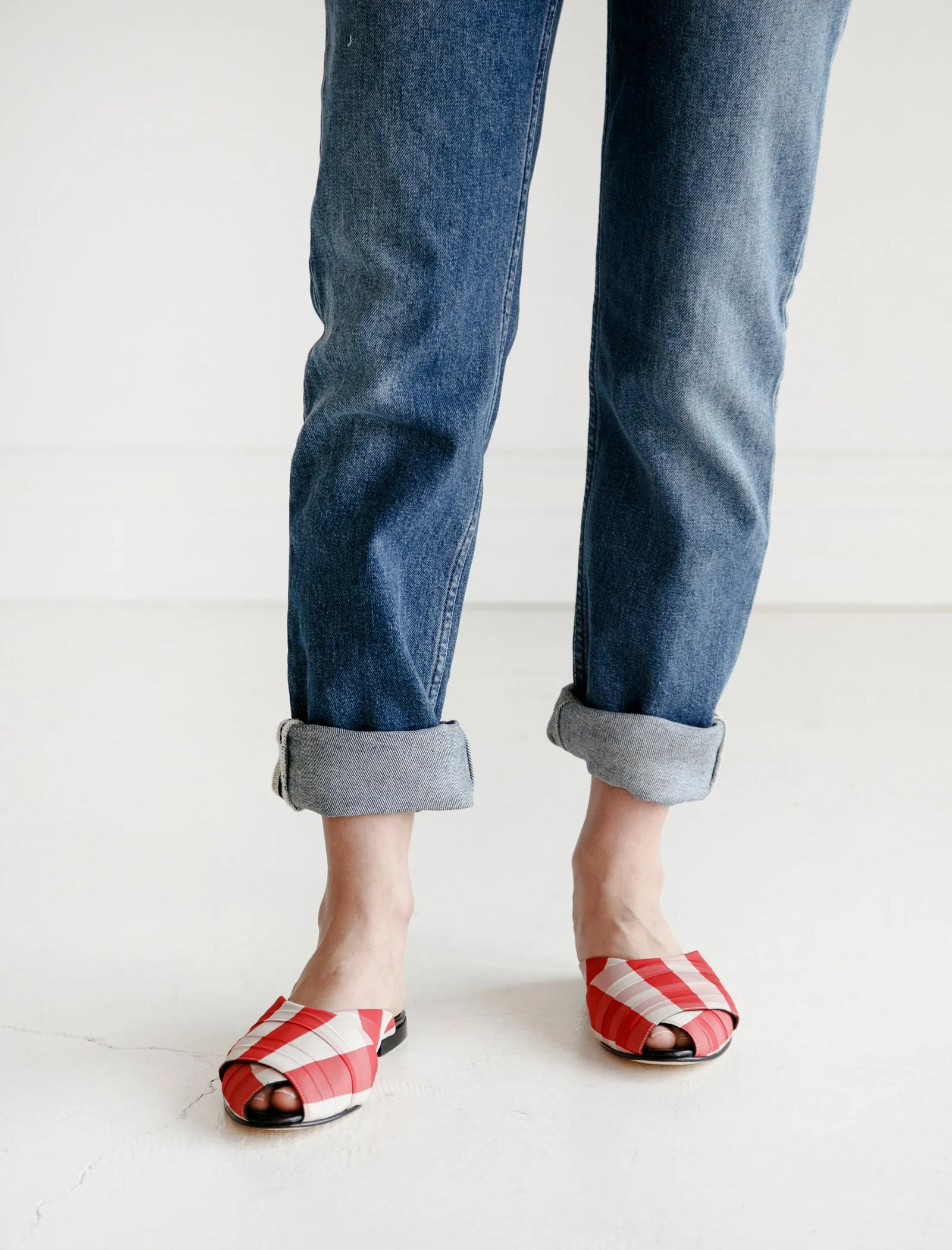 Gingham Pajama Sandal