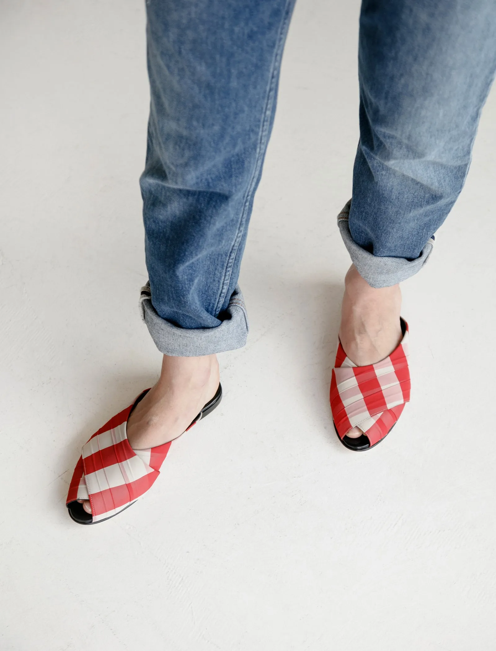 Gingham Pajama Sandal