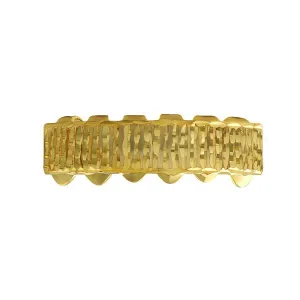 Gold Grillz Bar Diamond Cut Bottom