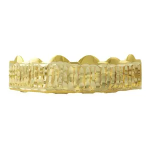 Gold Grillz Bar Diamond Cut Top