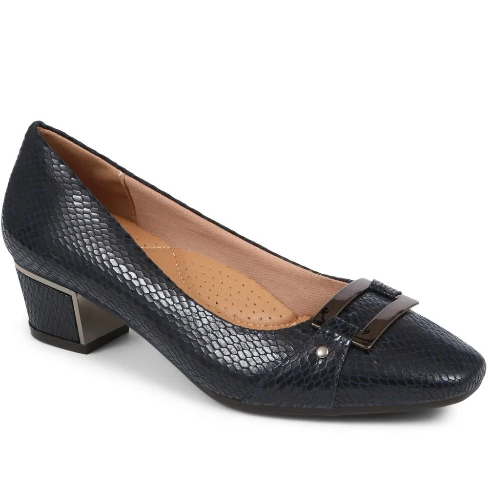 Heeled Court Shoe - WK38019 / 324 234