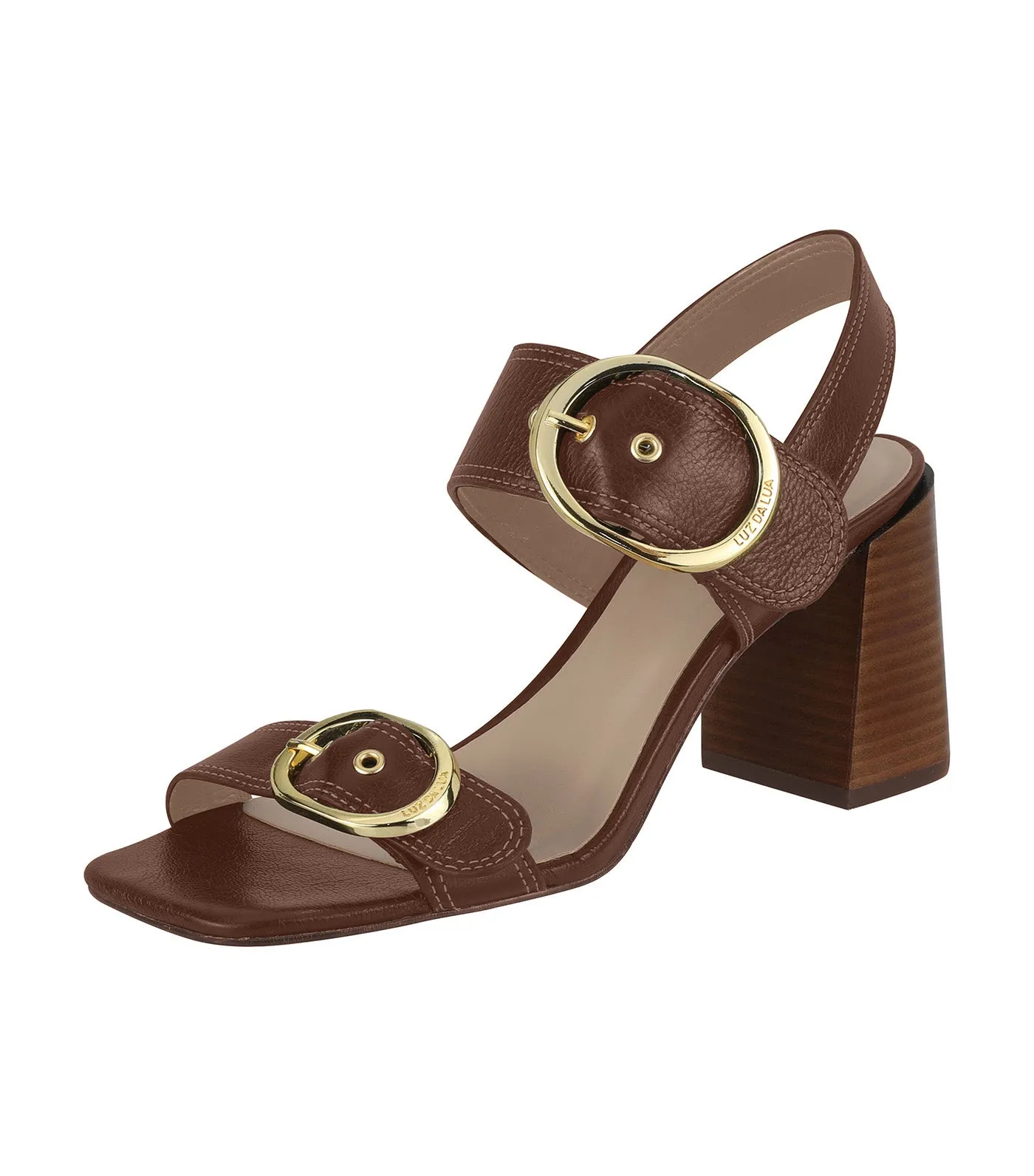 High Block Heel Sandals Atacama Hazelnut