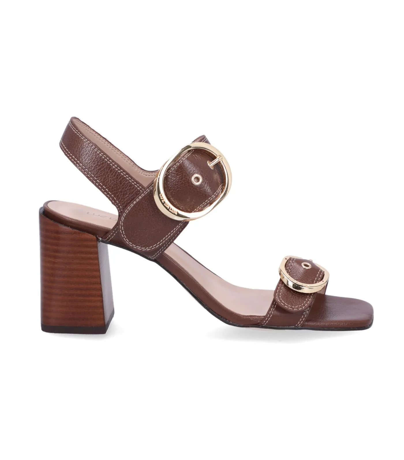 High Block Heel Sandals Atacama Hazelnut