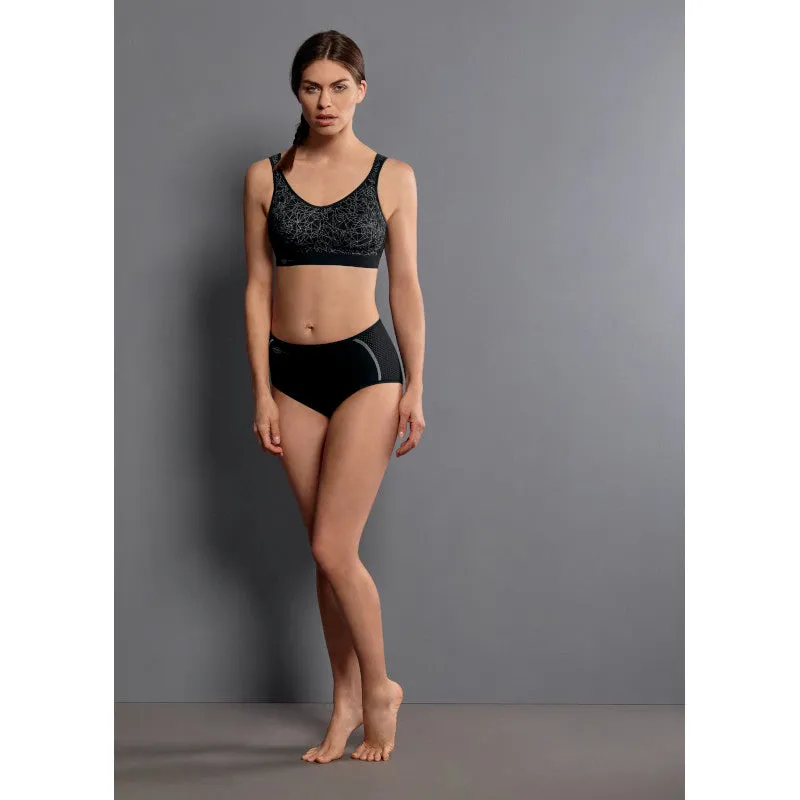 High Waist Sport Exercise Gym Short Black - Anita