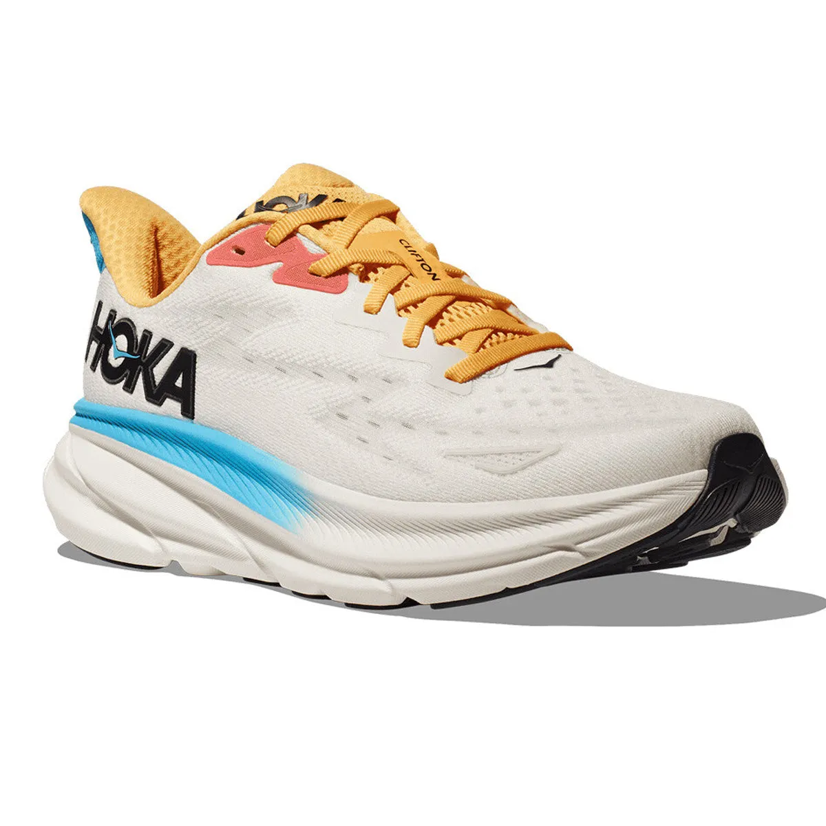 Hoka Clifton 9 Mens | Blanc De Blanc / Virtual Blue