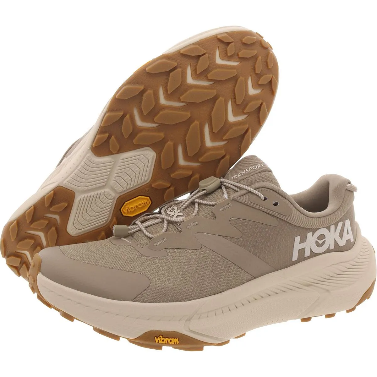 Hoka One One Mens M Transport Lace-Up Padded Insole Running & Training Shoes