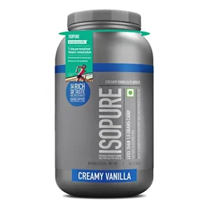 Isopure Whey Protein Isolate Powder (1 kg, Vanilla) with less than 1.5gm of Carbs and Vitamins for Immune Support