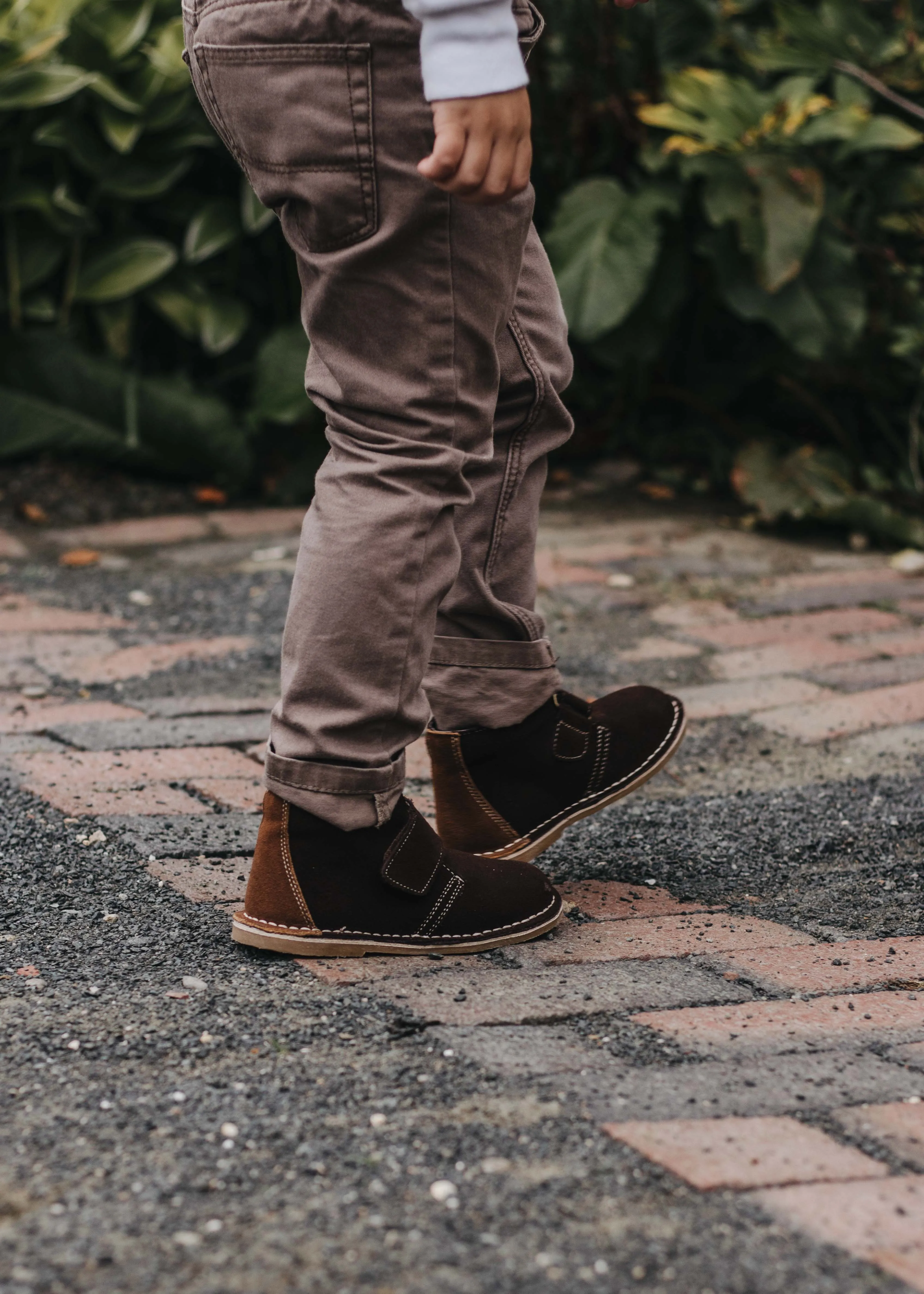 L'Amour Boys Velcro Strap Desert Boots