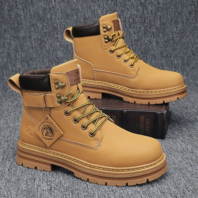 Men's Rugged Winter Leather Boots