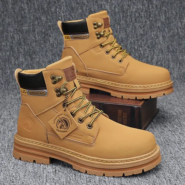 Men's Rugged Winter Leather Boots