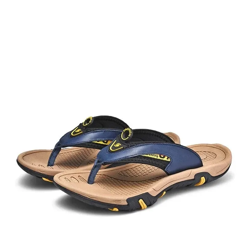 Men's Slippers New Summer Beach Shoes Non-Slip Sport Flip Flops Comfort Casual Thong Sandals Outdoor Big Size 38-45