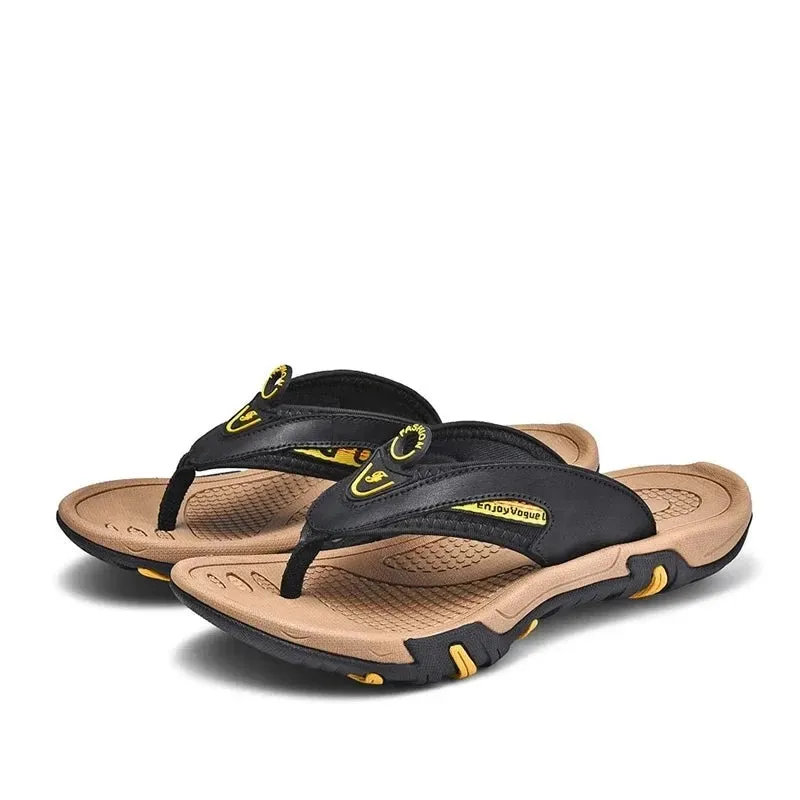 Men's Slippers New Summer Beach Shoes Non-Slip Sport Flip Flops Comfort Casual Thong Sandals Outdoor Big Size 38-45