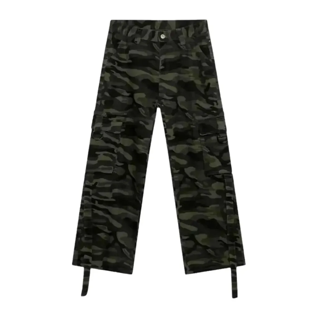 Multicolor cargo style street men's jeans