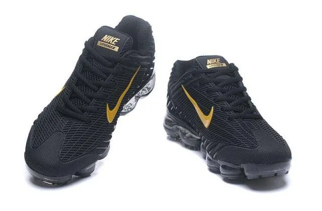 NAM Air VaporMax 2018.6 Kpu Black Gold Men's Running Sneakers