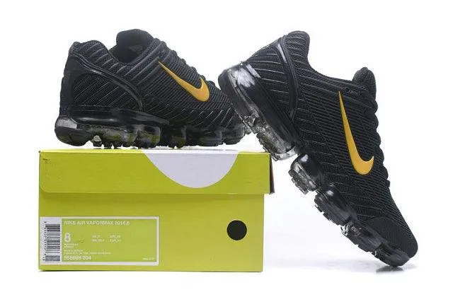 NAM Air VaporMax 2018.6 Kpu Black Gold Men's Running Sneakers