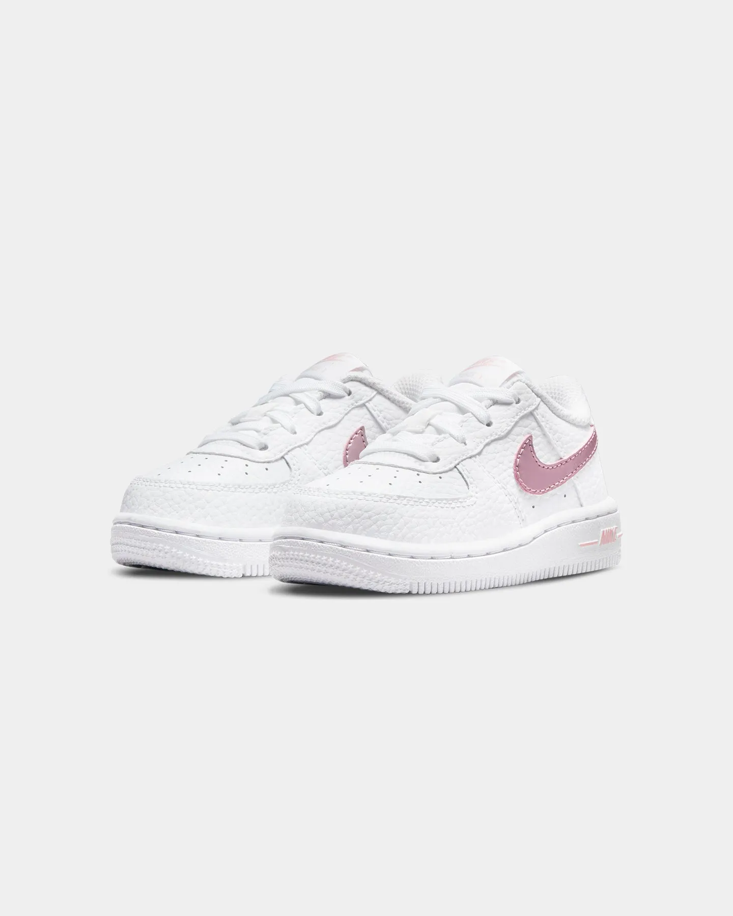 Nike Kids' Force 1 (TD) White/Pink Glaze