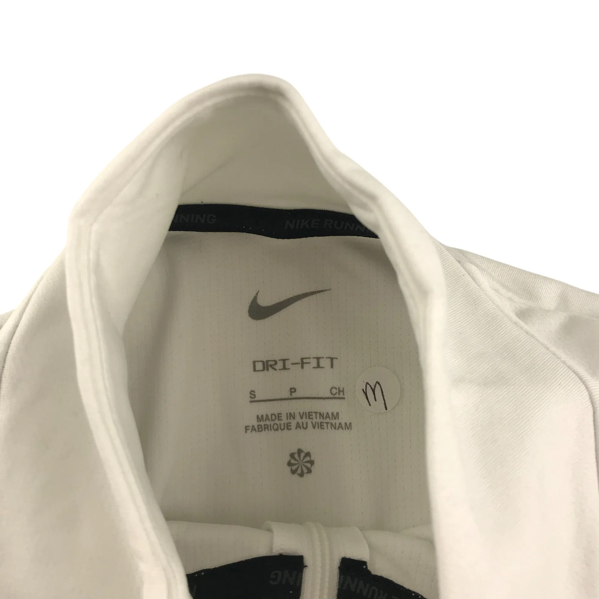 Nike thermal layer top adult size S white long sleeve mock neck