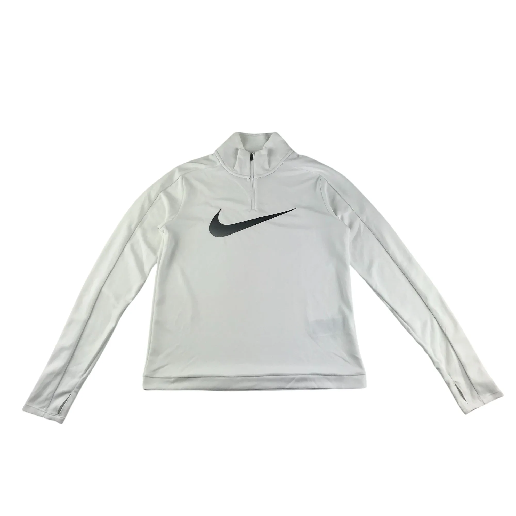 Nike thermal layer top adult size S white long sleeve mock neck