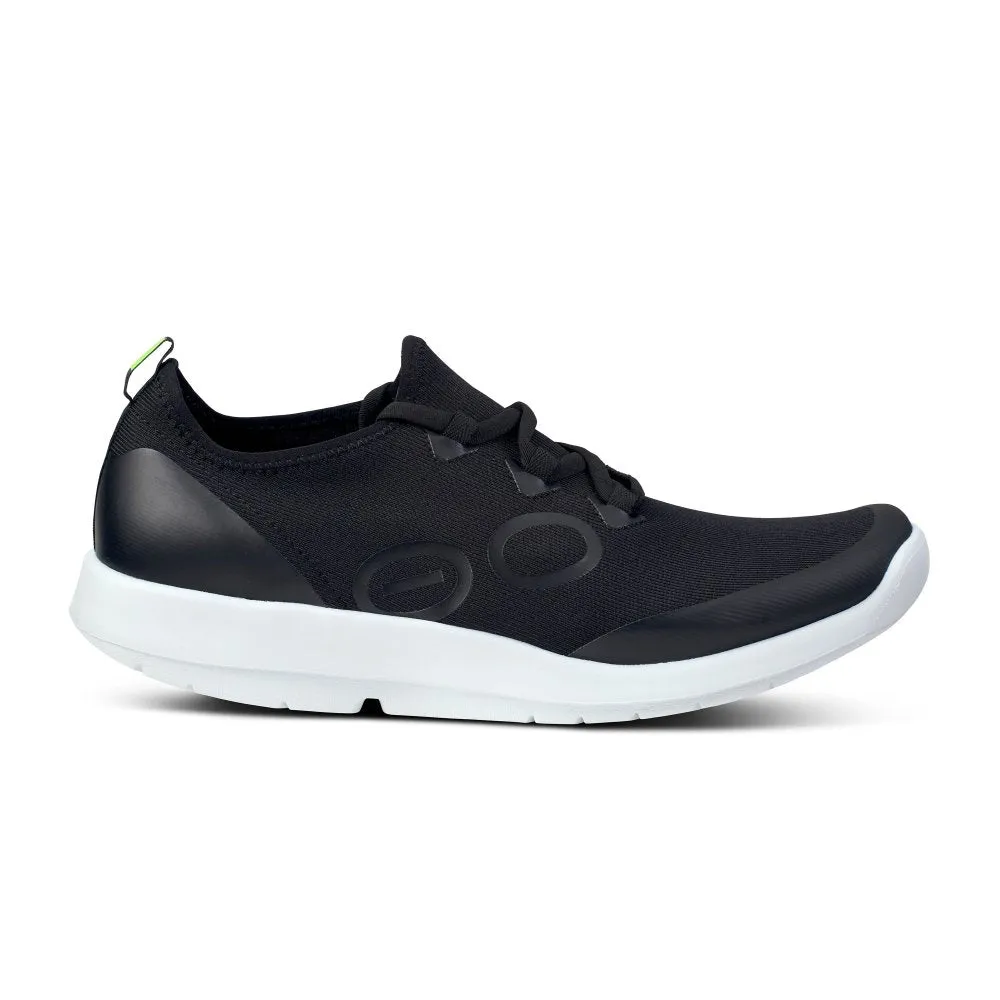 Oofos Men's OOmg Sport LS Low - White & Black