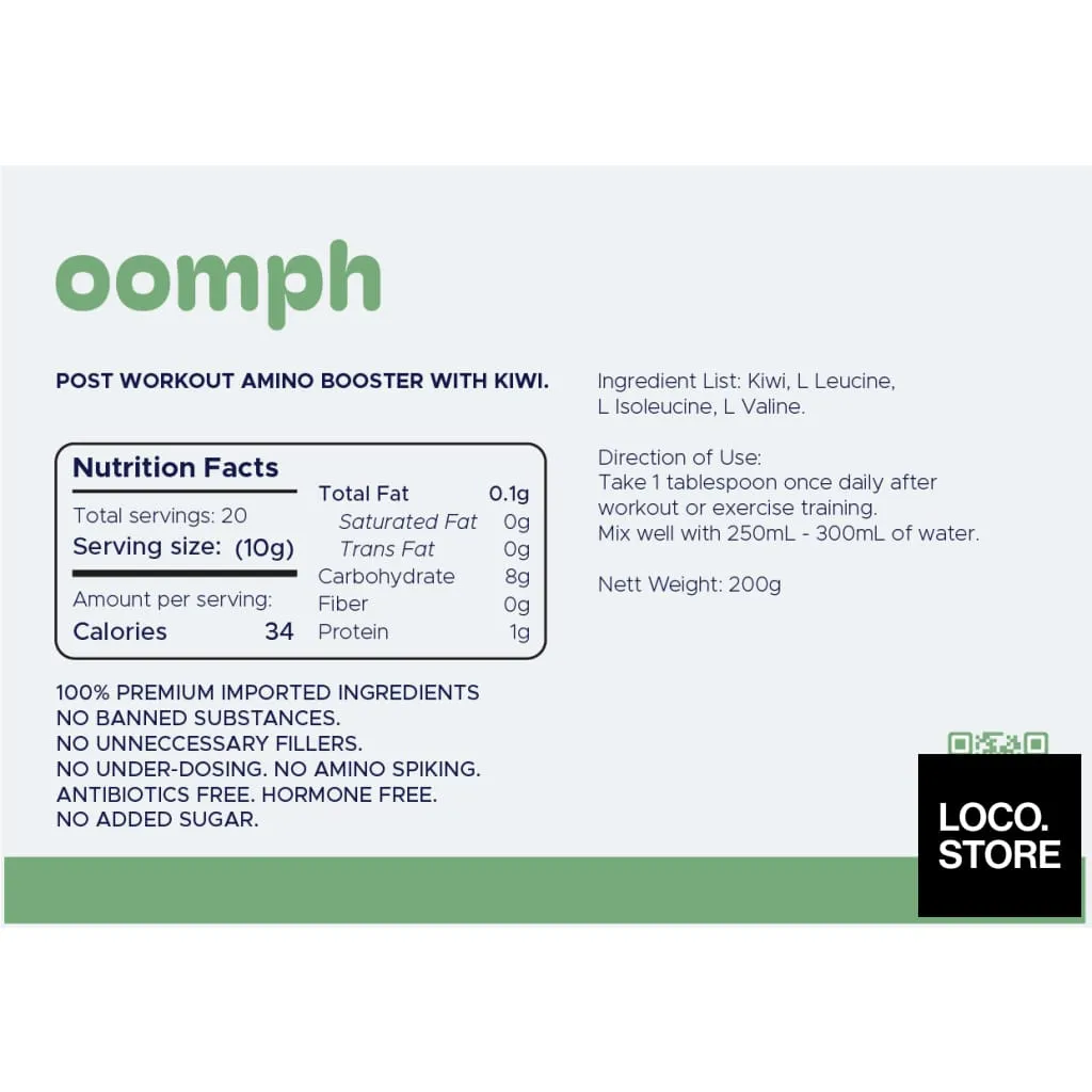 OOMPH Postworkout Amino Booster Drink 200g