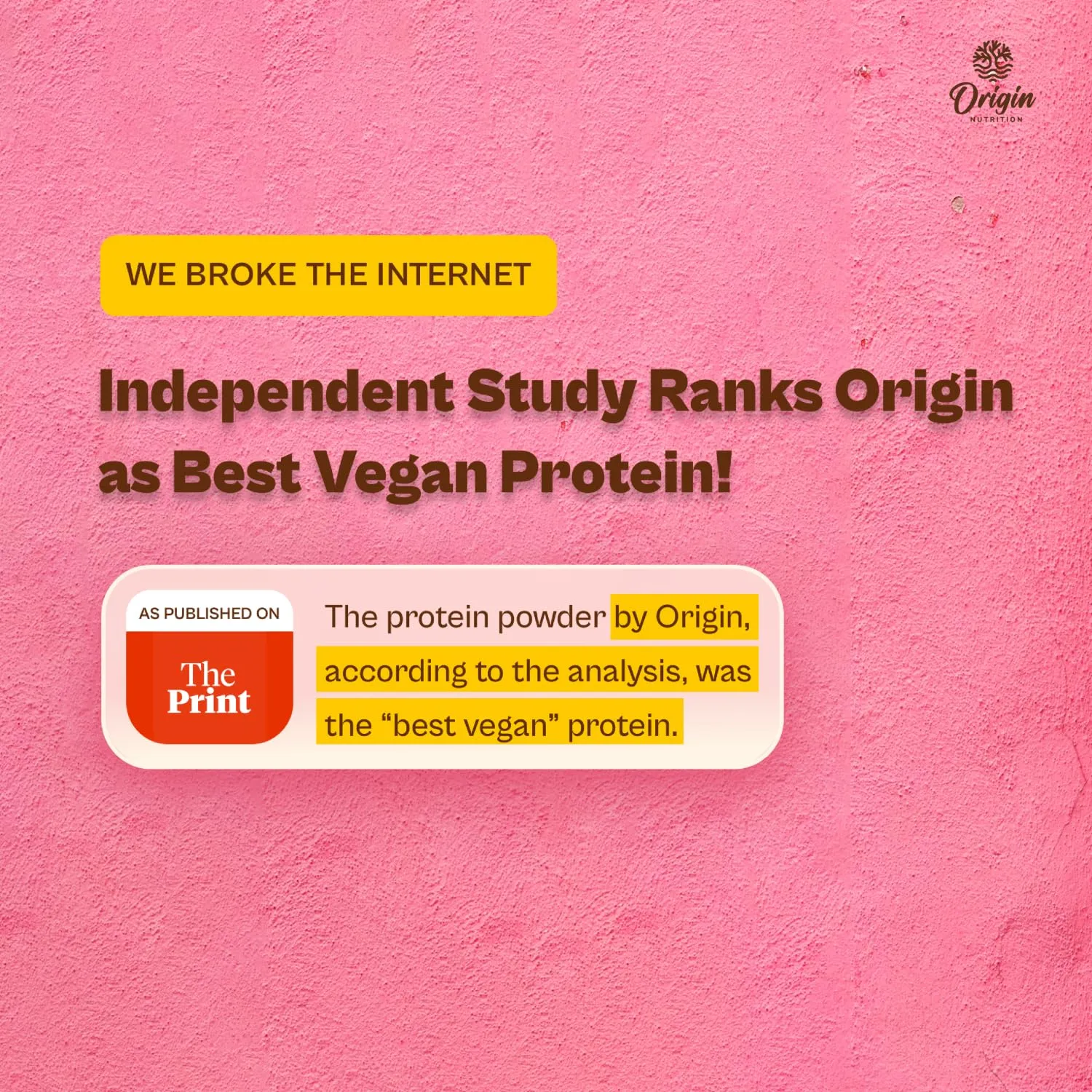 Origin Nutrition 100% Natural Vegan Protein Powder (European Pea Protein Isolate & Pumpkin Seed Protein) Easy to Digest Chocolate Flavour with 25g Plant Based Protein,770g