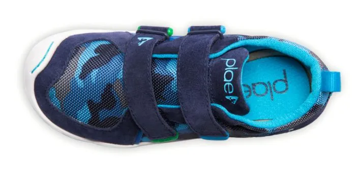 PLAE Kids TY Blue Camo Sneaker Shoes