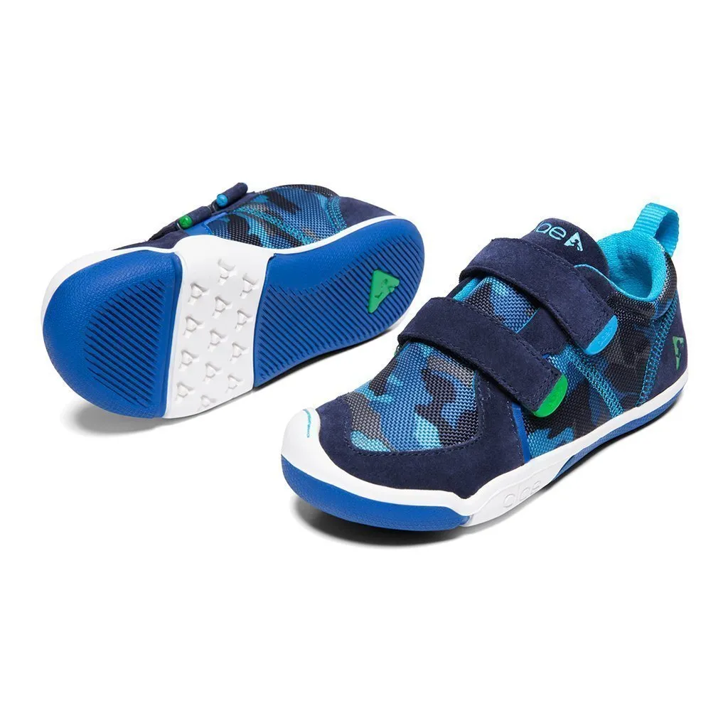 PLAE Kids TY Blue Camo Sneaker Shoes