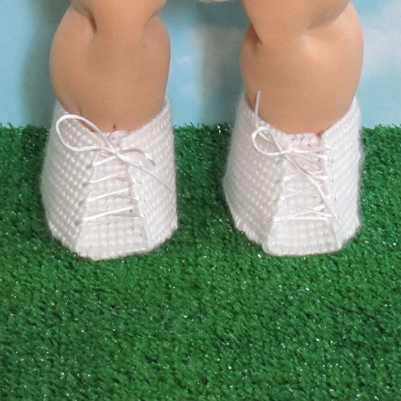 Plastic Canvas Baby Doll Shoes for Cabbage Patch Kids Dolls