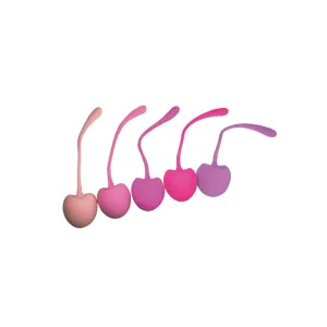 Pleasure Cherry Kegel Balls - Multi-Weighted - 5  Pack