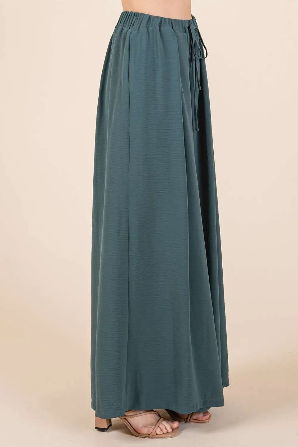 Pleated Wide Leg Pants