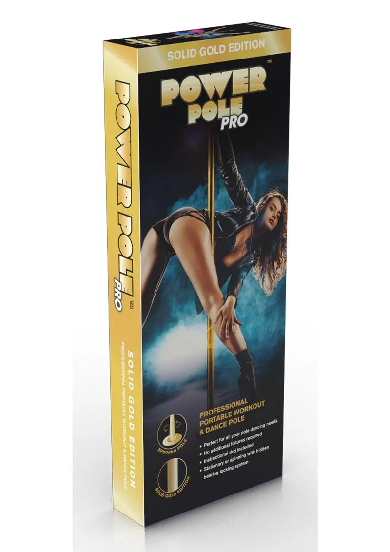 Power Pole Pro Professional Portable Exercise and Dance Spinning Pole Extends Up